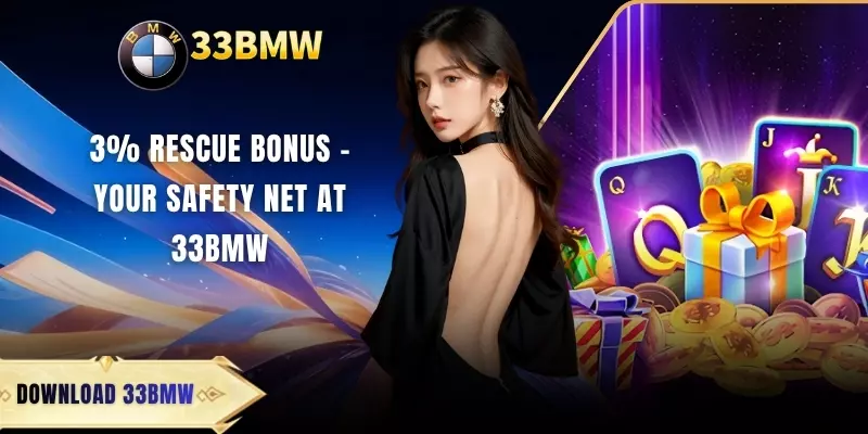 3% Rescue Bonus - Your Safety Net At 33BMW