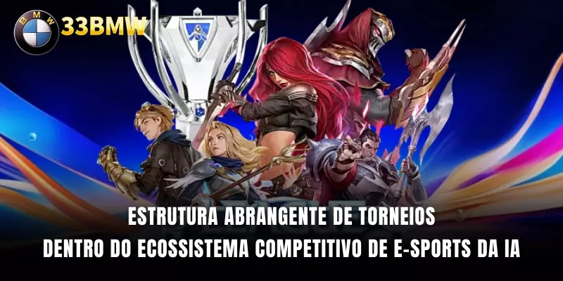 Estrutura abrangente de torneios dentro do ecossistema competitivo de e-sports da IA